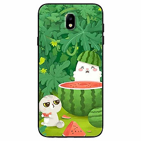 Ốp lưng dành cho Samsung J3 Pro mẫu Hai Chú Mèo Ăn Dưa