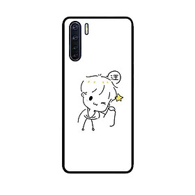 Ốp Lưng in cho Oppo A91 Mẫu Chàng Đáng Yêu - Hàng Chính Hãng