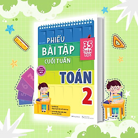 Sách - Phiếu Bài Tập Cuối Tuần Toán, Tiếng Việt, Tiếng Anh Lớp 2 - Chọn Lẻ 3 Môn - Megabook