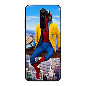 Ốp Lưng in cho Xiaomi Redmi Note 8 Pro Mẫu Nhện Áo Vàng - Hàng Chính Hãng
