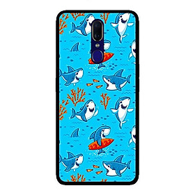 Ốp lưng dành cho Oppo F11 Cá Mập Lướt Ván - Hàng chính hãng
