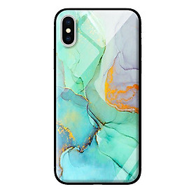 Ốp kính cường lực cho iPhone XS Đá Xanh Ngọc - Hàng chính hãng