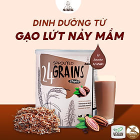 Sữa Hạt Gạo Lứt Hữu Cơ 24Grains 700g Vị Socola Nhập Khẩu Malaysia Cho Trẻ Từ 3 Tuổi & Người Lớn Bổ Sung Dinh Dưỡng Vegan - 24grainsvn