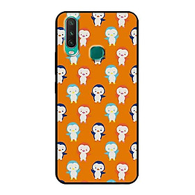 Ốp Lưng in cho Vivo Y17 Mẫu Chim Cánh Cụt Đáng Yêu - Hàng Chính Hãng