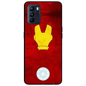 Ốp lưng dành cho Oppo Reno 6 - Reno 6 Z mẫu Người Sắt Đỏ Vàng