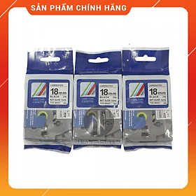[Combo 3 hộp] Nhãn In đa lớp Tz2-m941 - Đen nền bạc 18mm x 8m - Hàng nhập khẩu