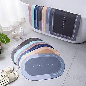 Thảm lau chân thấm hút chống trượt, thảm chùi chân silicon hút nước cửa nhà tắm, thảm lót nhà bếp
