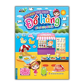 Sách - Sticker Trò Chơi Đồ Hàng - Bé Đi Du Lịch Biển - Dán Hình Siêu Vui Nhộn - Minh Thắng