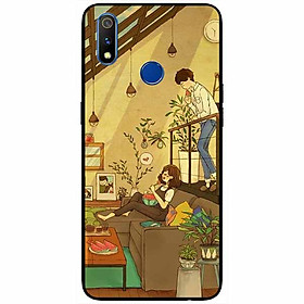 Ốp lưng dành cho Realme 3 Pro mẫu Cặp Đôi Ăn Dưa