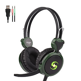 Tai nghe chơi game KUBITE T-591 có Mic Loại bỏ tiếng ồn Điều khiển âm thanh tai nghe