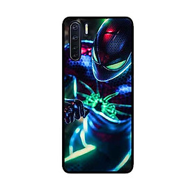 Ốp Lưng in cho Oppo A91 Mẫu Người nhện Nền Thành Phố - Hàng Chính Hãng