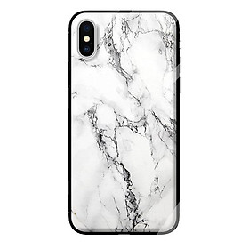Ốp kính cho iPhone XS NỀN ĐÁ HOA 1 - Hàng chính hãng