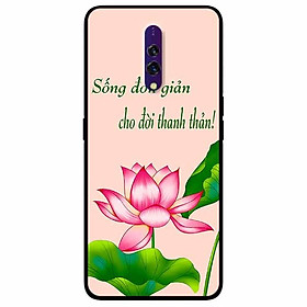 Ốp lưng in cho Realme X Mẫu Sống Đơn Giản