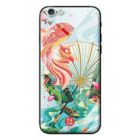 Ốp kính cường lực cho iPhone 6 Plus Cá Chép Đỏ - Hàng chính hãng