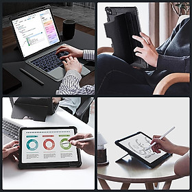 Bao Da Kèm Bàn Phím cho iPad Air 6 11 inch / iPad Air 6 13 inch 2024 M2 Nillkin Bumper Combo Case Keyboard- Hàng Chính Hãng