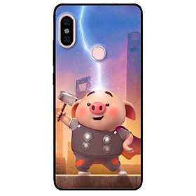 Ốp lưng in cho Xiaomi Redmi Note 6 Pro Mẫu Heo Tho