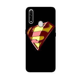 Ốp Lưng in cho Oppo A31 Mẫu Super Nền Đen - Hàng Chính Hãng