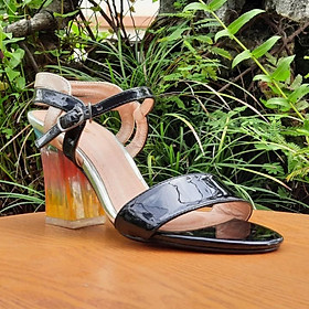 Sandal cao gót đế 7 màu cao cấp hot trend  quai da mềm mại 20248