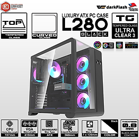 VỎ CASE MÁY TÍNH DARKFLASH L280 (ATX) - Hàng chính hãng