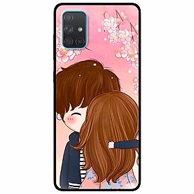 Ốp lưng dành cho Samsung A71 mẫu Cặp Đôi Hôn Nhau