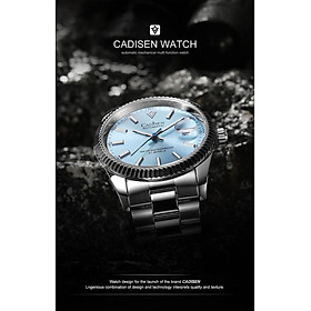 Đồng Hồ Nam Cadisen C8214M3 Chính Hãng Full Box Chống Nước Kính Chống Xước Dây Thép BH 2 Năm Máy Cơ
