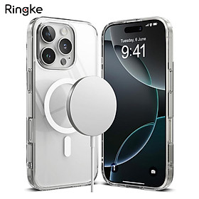 Ốp lưng trong suốt sạc từ tính RINGKE Fusion Magnetic cho Iphone 16 Promax/ 16 pro/ 16 plus/ iphone 16 chống ố vàng_ Hàng Chính Hãng