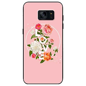 Ốp lưng in cho Samsung S7 Edge Mẫu LOVE Hoa