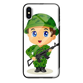 Ốp kính cường lực cho iPhone X CHIBI 1 - Hàng chính hãng