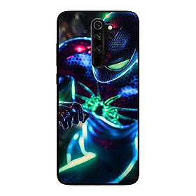 Ốp Lưng in cho Xiaomi Redmi Note 8 Pro Mẫu Người nhện Nền Thành Phố - Hàng Chính Hãng