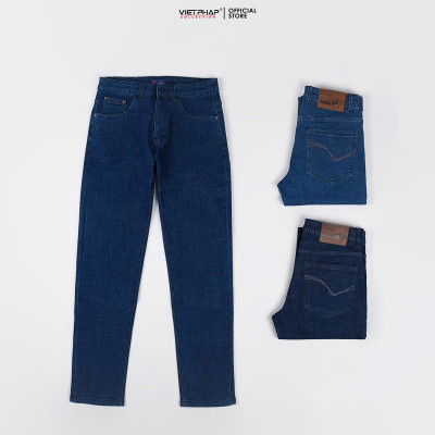Quần Jeans Nam VIỆT PHÁP Chất liệu Jeans Cotton Cao Cấp co giãn, độ bền màu cao 1102