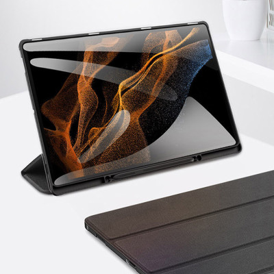 Bao da Dux Ducis Domo dành cho Samsung Galaxy Tab S10 Ultra , Tab S10+ Plus có khay đựng bút - Hàng chính hãng
