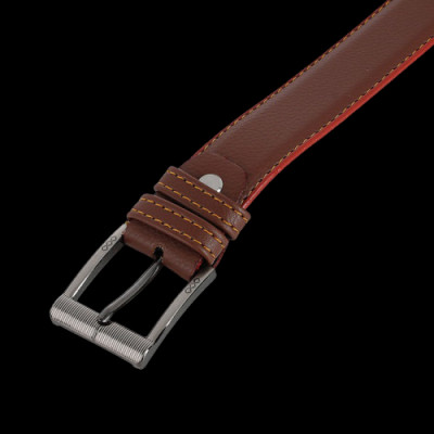 HT5001-02-03 - Dây thắt lưng nữ Huy Hoàng 3P may viền màu bò, đen, nâu