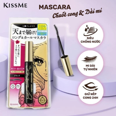 Set Dây Mascara Làm Nâng Cong Dài, Dày Rậm Mi Và Tẩy Trang Mi Kissme (6g & 6.6ml)