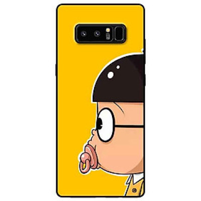Ốp lưng in cho Samsung Note 8 Mẫu Nobi Nền Vàng
