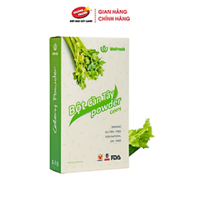 Bột Cần Tây Sấy Lạnh Nguyên Chất Quảng Thanh Hộp 30g - Hỗ trợ giảm cân, giảm mỡ bụng, giảm mụn, giảm gút