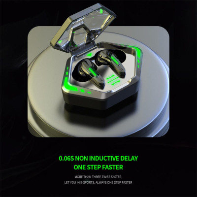 CINCATDY Tai Nghe Bluetooth V5.0 Earbuds Gaming Headphone True Wireless Headset MD128 - Hàng Chính Hãng
