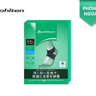 Đai cổ chân mềm Phiten Metax Supporter Ankle Soft Type Super Light AP241003/AP241004/AP241005