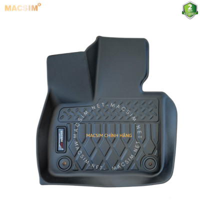 Thảm lót sàn xe ô tô Vinfast VF9 (3 hàng ghế) (6 chỗ) Nhãn hiệu Macsim chất liệu nhựa TPE cao cấp màu đen