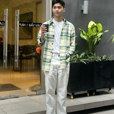 Quần Jean Nam ROUTINE Ống Suông Trơn Form Straight Crop - 10S23DPA018 | LASTORE MENSWEAR