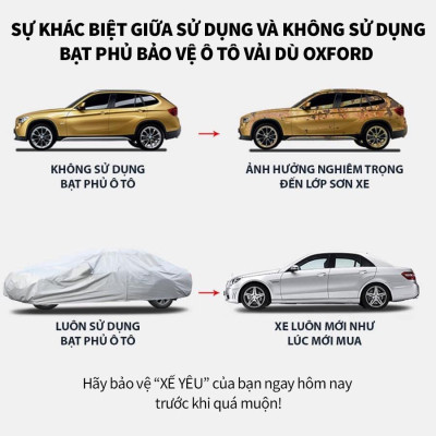 Bạt phủ trùm xe ô tô mazda6 , bạt vải dù Oxford đậy bao trùm xe oto sedan 5 chỗ , áo bọc trùm 
