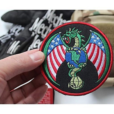 Patch vải velcro rồng Mỹ dán ba lô, nón , quần áo , túi xách