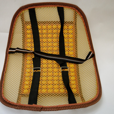 Tựa Lưng Đan Gắn Hạt Massage Hạt Gỗ Ô Tô Xe Hơi Văn Phòng=