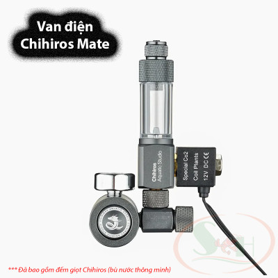 Van co2 Chihiros Regulator Mate cơ, điện tinh chỉnh co2 bể thủy sinh cá tép cảnh