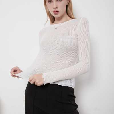 DOTTIE - Áo thun tay dài cổ tròn - T0772