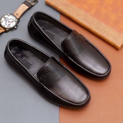 Giày lười da nam ORSIL mã  LF-AT01 2 màu đen và nâu