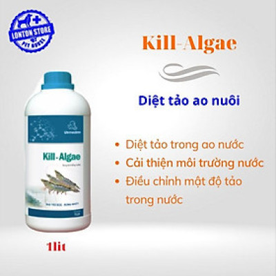 Kill Algae tôm, dùng diệt tảo trong nước ao nuôi tôm, chai 1 lit