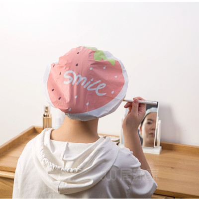 Mũ Trùm Đầu/ Trùm Tóc Chống Thấm Nước Khi Tắm Hoặc Ủ Tóc Thời Trang - Họa Tiết Trái Cây