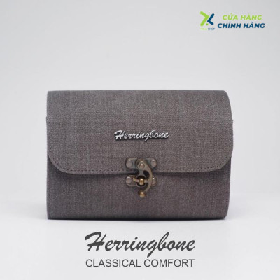 Túi máy ảnh Herringbone Tiny Mellow Canvas - Khaki color