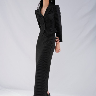 Chân váy dài chữ A Desi Skirt thiết kế cao cấp WHITE CHIC