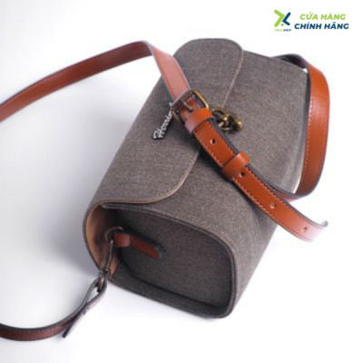 Túi máy ảnh Herringbone Tiny Mellow Canvas - Khaki color